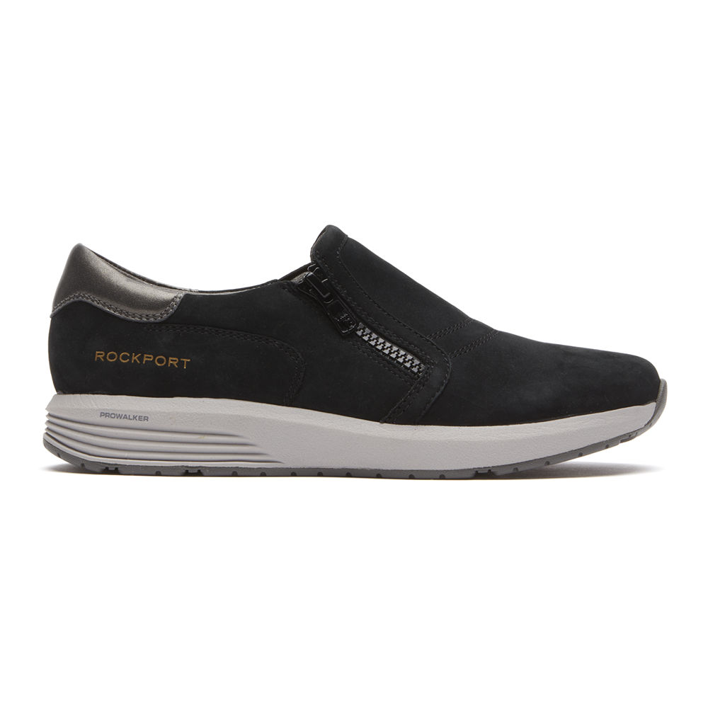 Rockport Womens Trustride ProWalker Slip-On - Sneakers Black - UJN760542